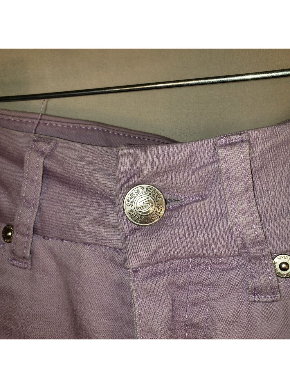 Seven7 Lilac Skinny Ankle Tummyless Denim Pants - 8 - Picture 1 of 9